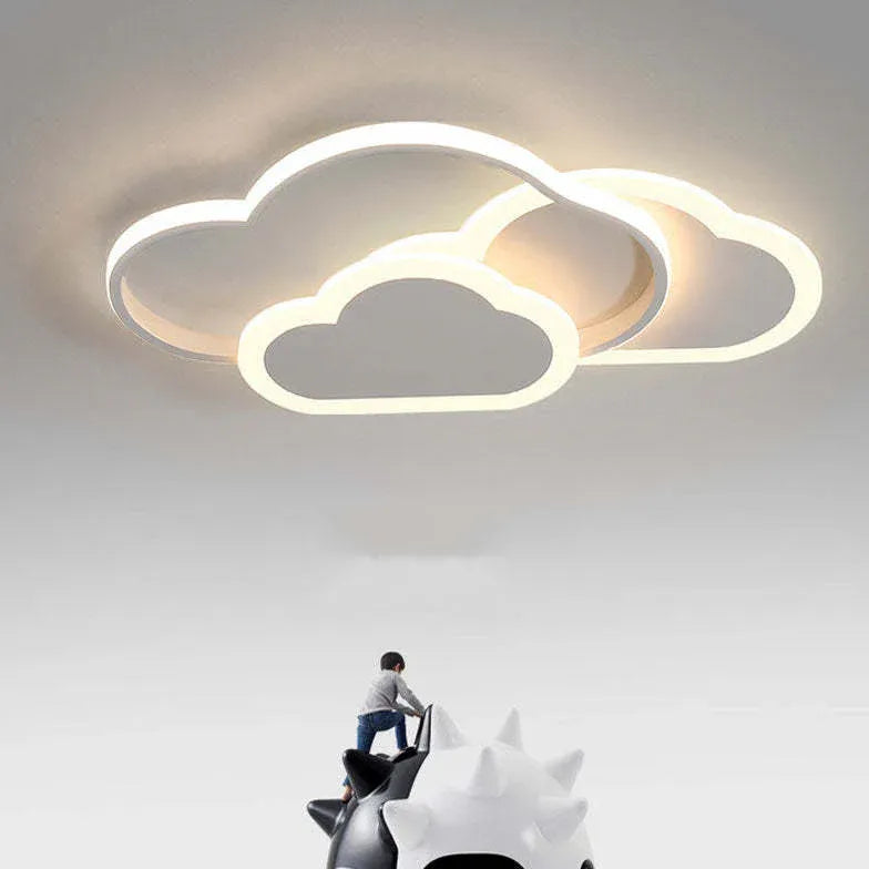 Multi-Layer Cloud Outline Interlocking LED Ceiling Light