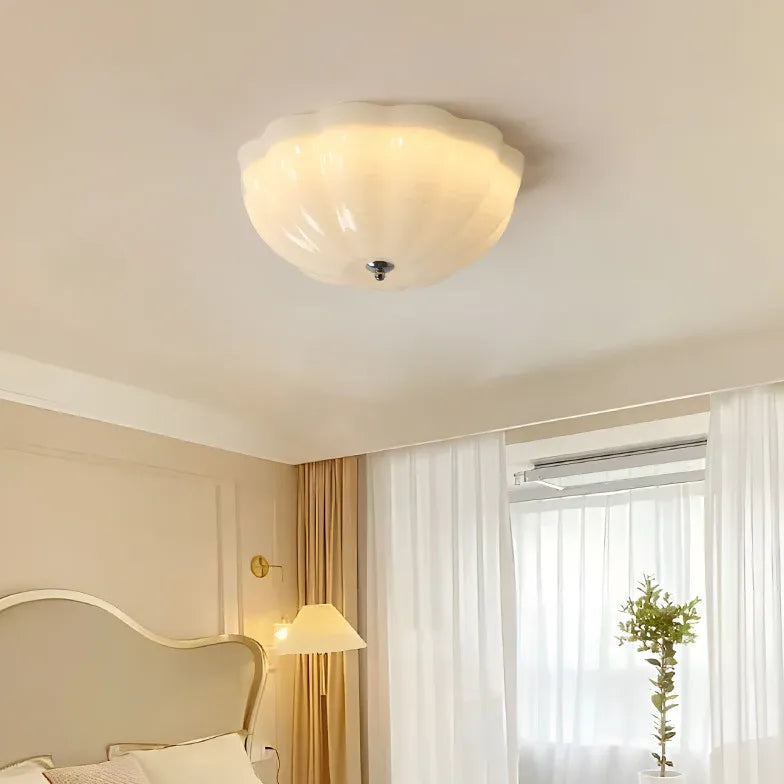 Shell Shaped Glass Modern Ceiling Light