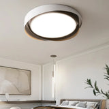 Dual-Tone Round Stylish Ceiling Light for Bedroom