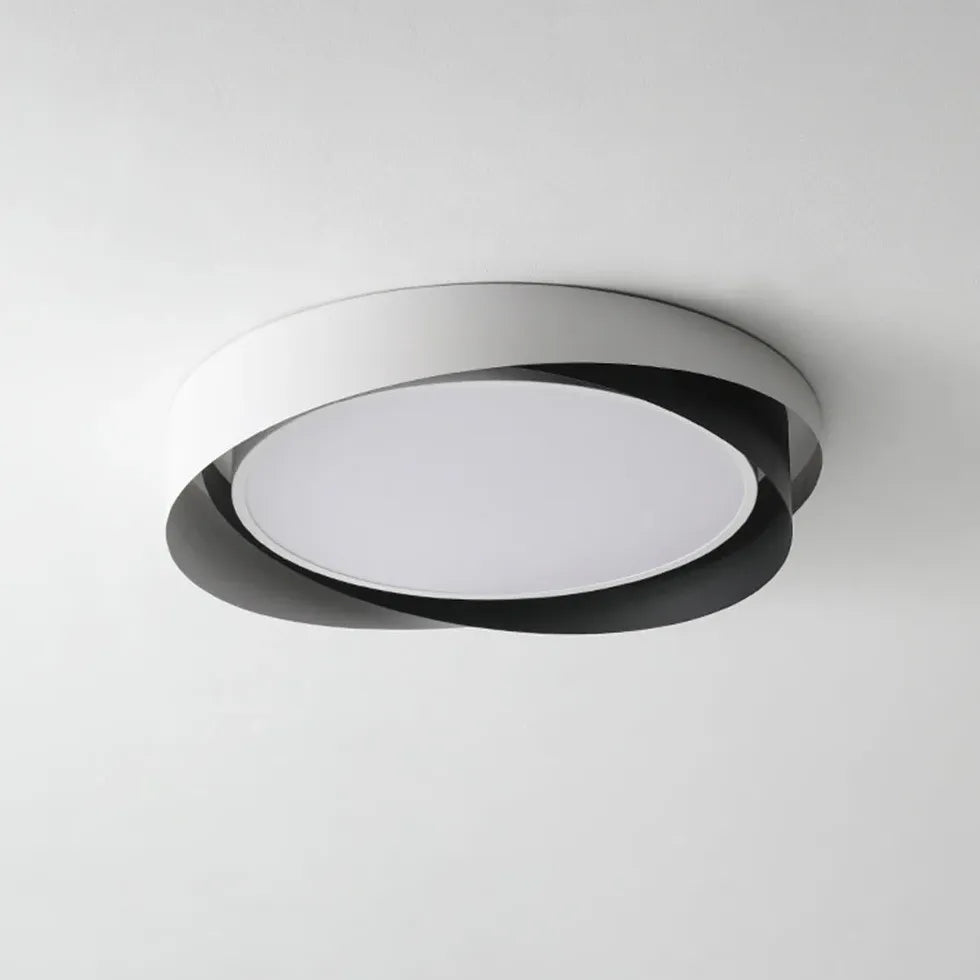 Dual-Tone Round Stylish Ceiling Light for Bedroom