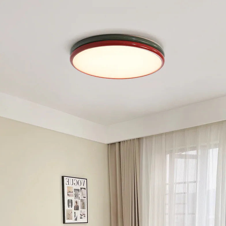 Colorful Round Glossy Modern Ceiling Light