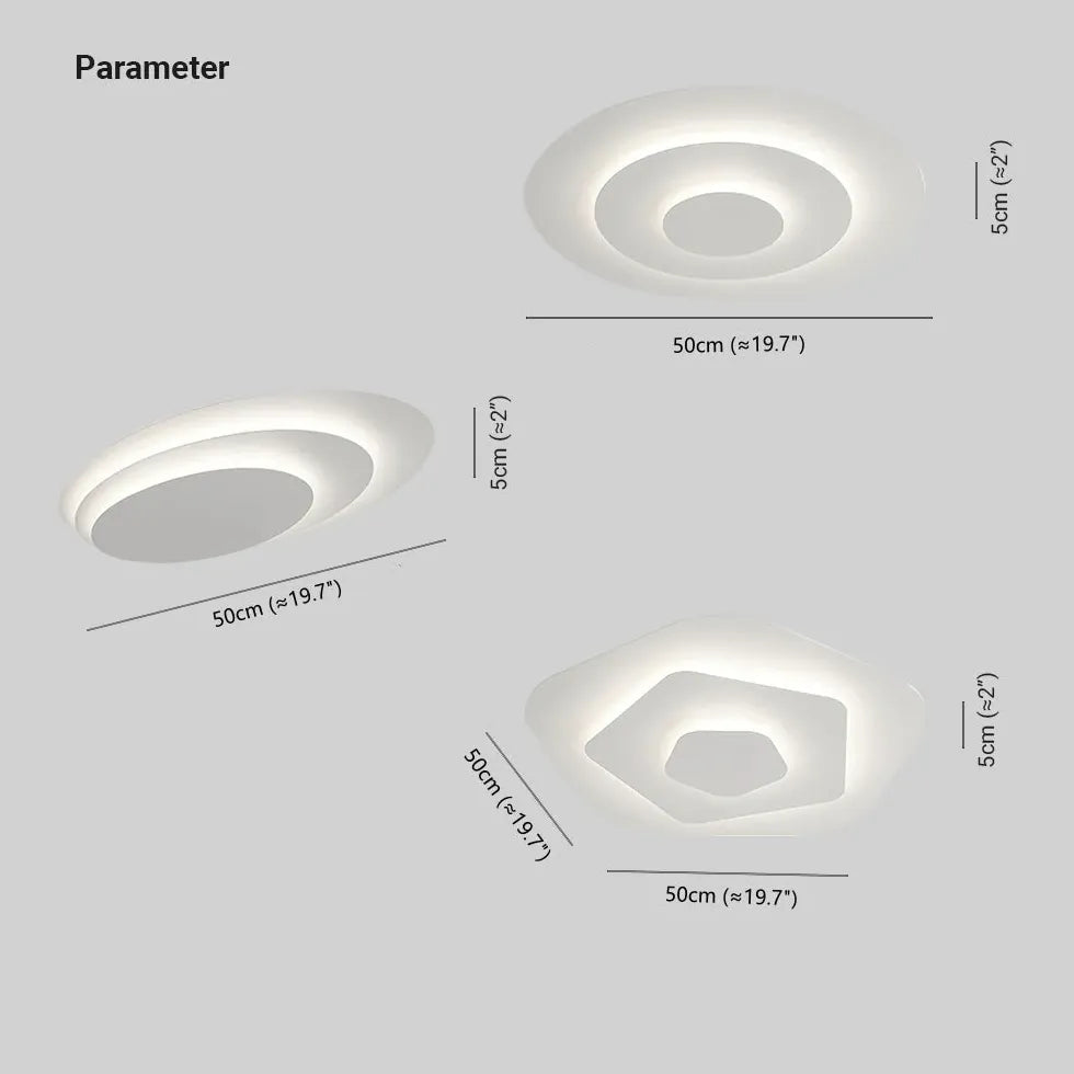 Type d'empilement circulaire Lanqueur de plafond à chasse d'eau