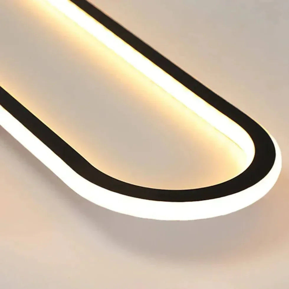 Plafonnier Led Ovale Long Pour Chambre À Coucher - Clowas.fr