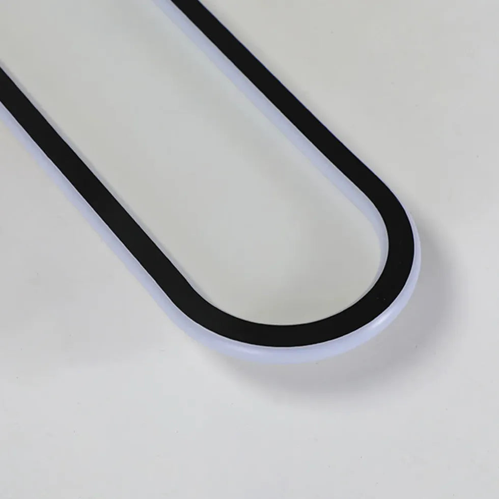 Plafonnier LED ovale long pour chambre à coucher