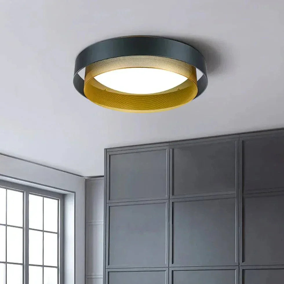Plafonnier Design Metal Noir Géométrique Moderne - Clowas.fr
