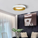 Dual-Tone Round Acrylic Ceiling Light for Bedroom