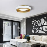 Dual-Tone Round Acrylic Ceiling Light for Bedroom