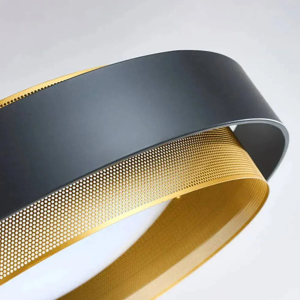 Plafonnier Design Metal Noir Géométrique Moderne - Clowas.fr