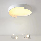 Notched Round Minimalist Ceiling Light