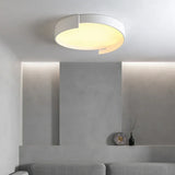 Notched Round Minimalist Ceiling Light