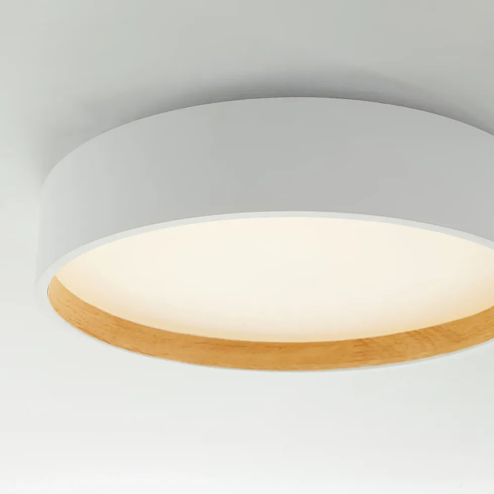 Plafonnier design blanc minimaliste géométrique moderne