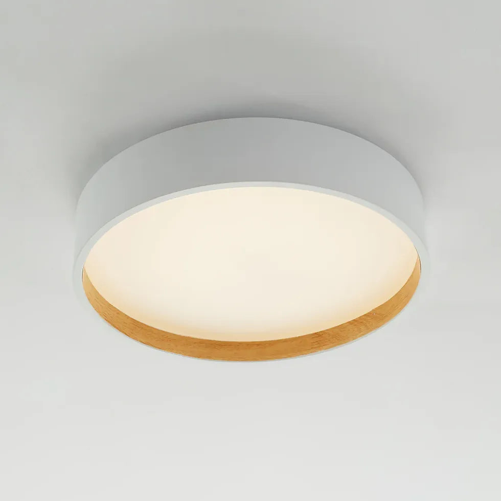 Plafonnier design blanc minimaliste géométrique moderne