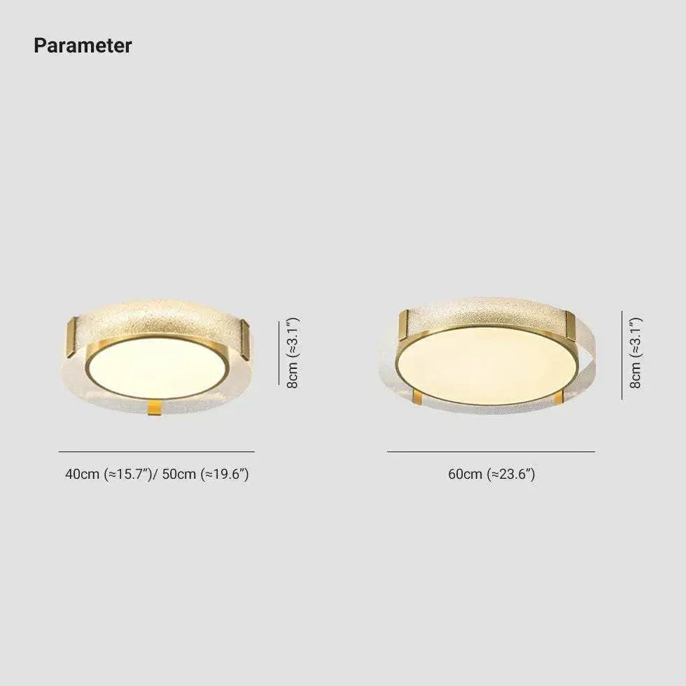 Plafonnier Led Rond Ultra Plat En Verre - Clowas.fr