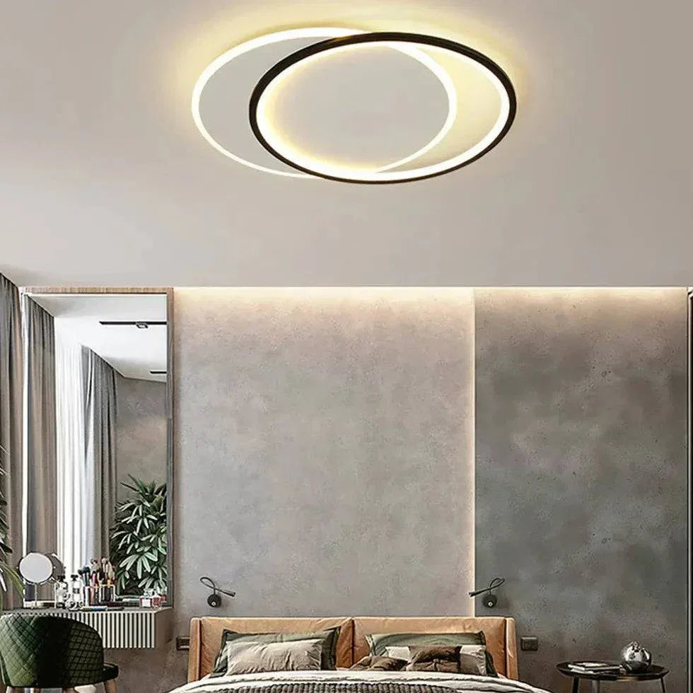 Plafonnier Chambre Led À Double Anneau - Clowas.fr