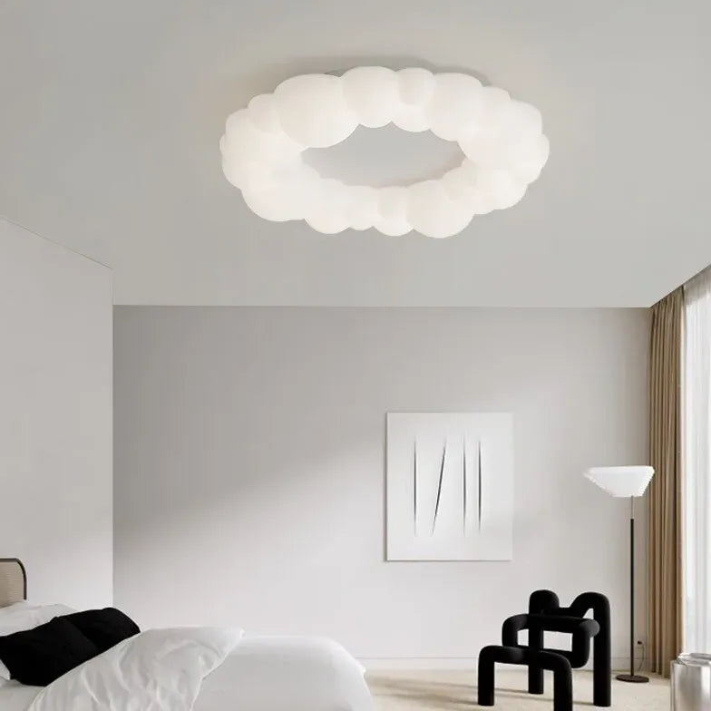 Suspension moderne blanche douce pour chambre