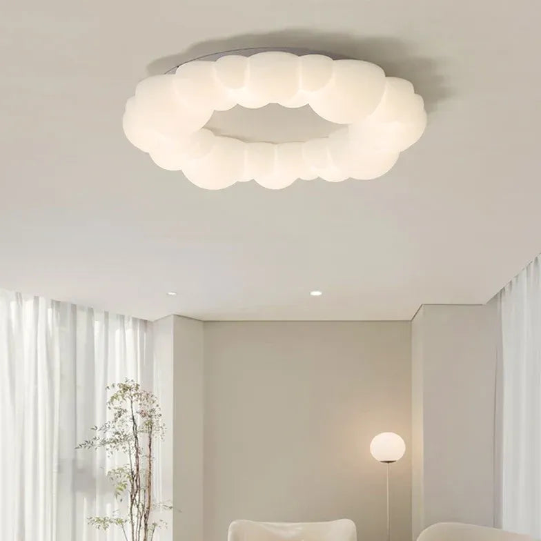 Suspension moderne blanche douce pour chambre