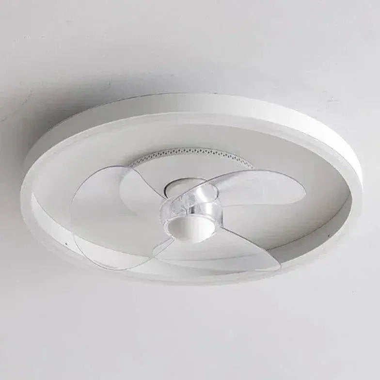 Ventilateur De Plafond Simple Blanc Avec Lumière - Clowas.fr