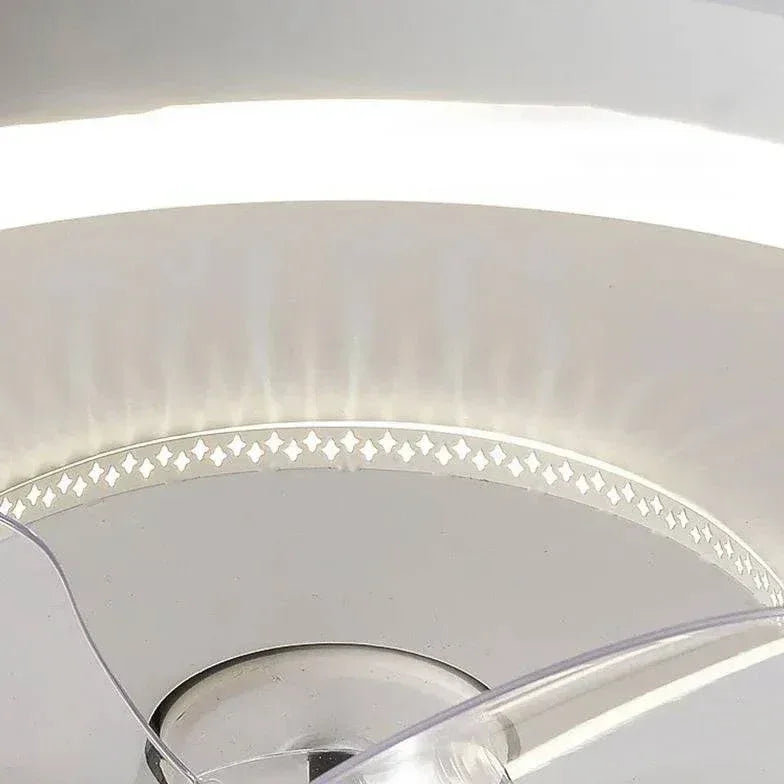 Ventilateur De Plafond Simple Blanc Avec Lumière - Clowas.fr