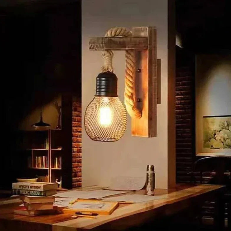 Applique Mural Luminaire Vintage Rustique Créative - Clowas.fr