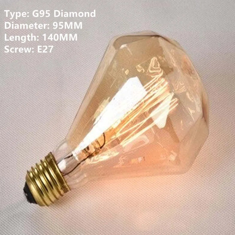 Ampoule rétro à LED ultra brillante transparente