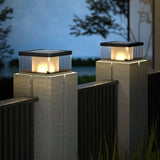 Borne lumineuse extérieure décorative solaire jardin