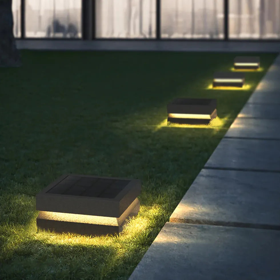 Lampes led solaires d'extérieur jardin métal ambiance