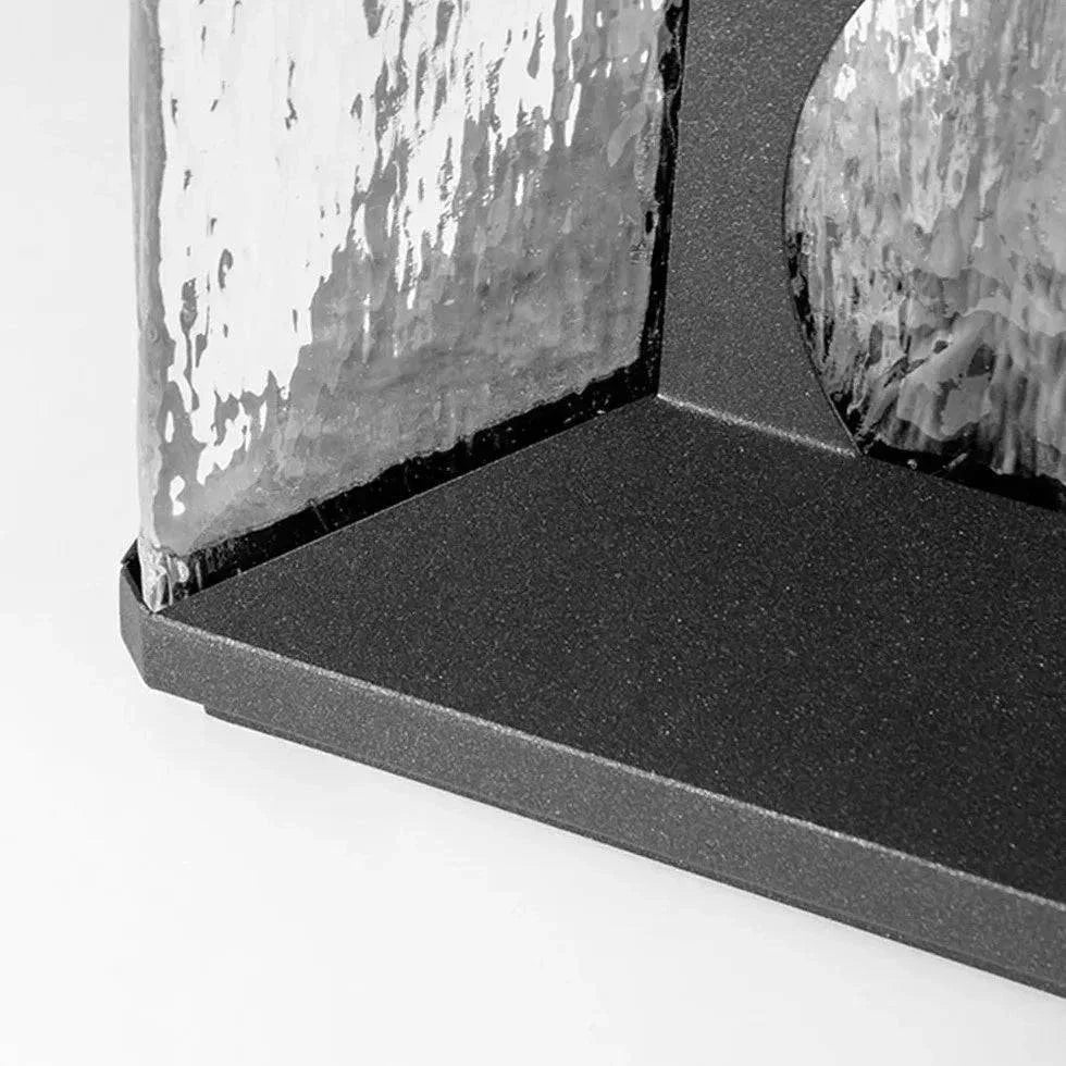 Lampadaire Extérieur À Led En Verre Ondulé - Clowas.fr