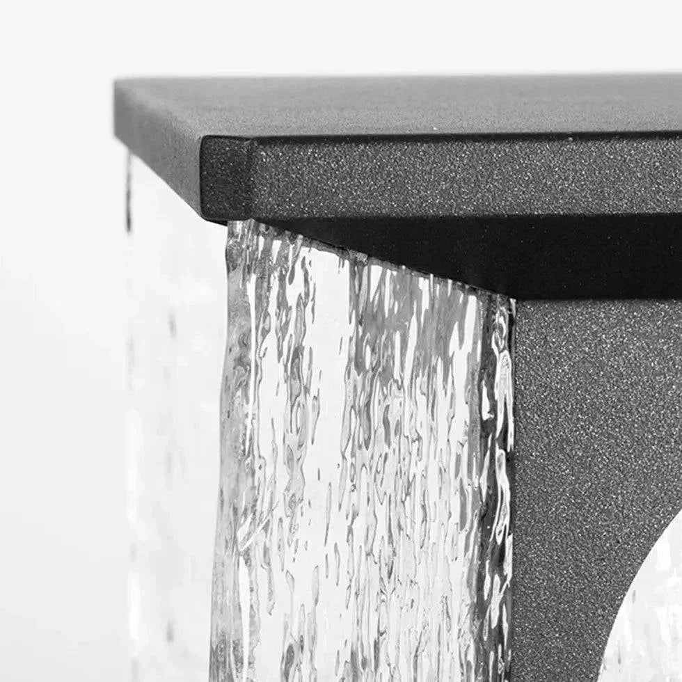 Lampadaire Extérieur À Led En Verre Ondulé - Clowas.fr