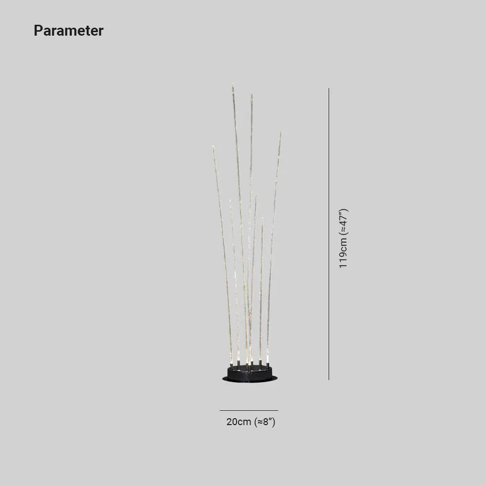 Lampadaire d'extérieur LED à fibre optique