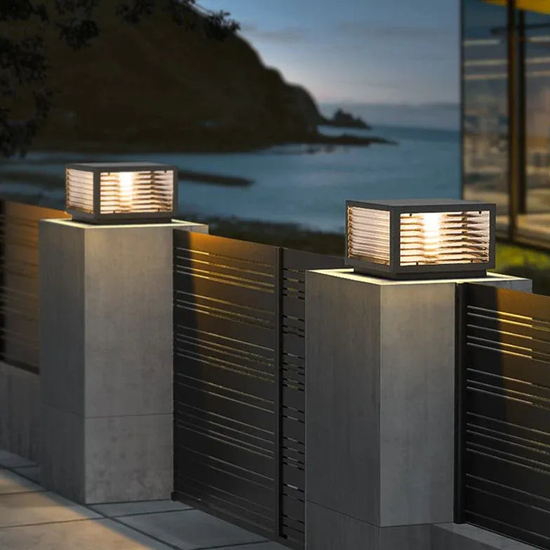 Lampadaires de jardin en fonte extérieur ambiance