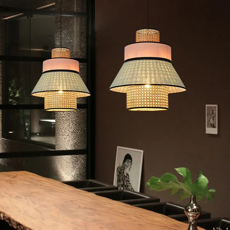 Conical Colorful multi-couches Pendant Pendant Light