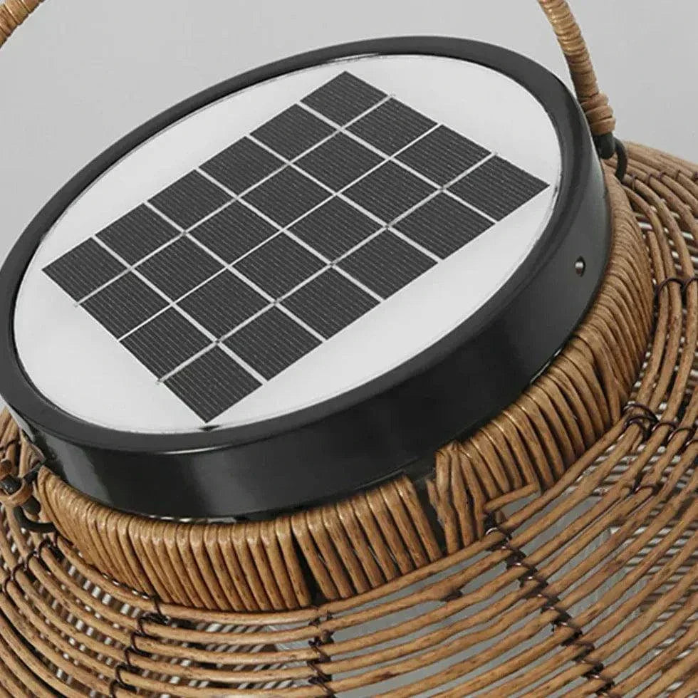 Applique Murale D'Extérieur En Rotin Solaire Étanche - Clowas.fr