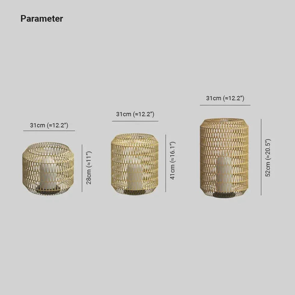 Lampadaire Sur Pied En Rotin Éclairage Extérieur Étanche - Clowas.fr