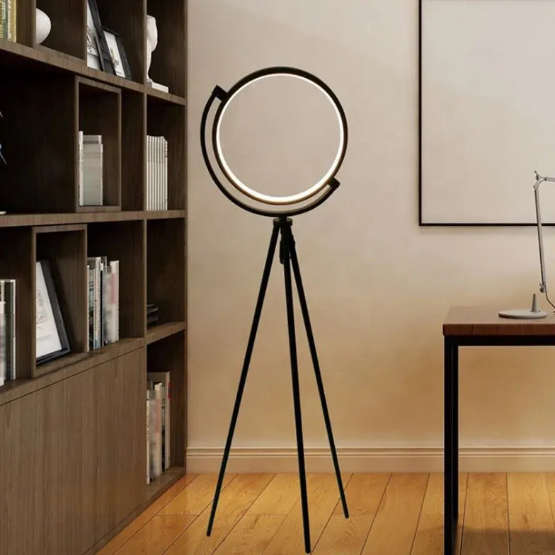 Minimalist Ring Tripod Floor Lamp