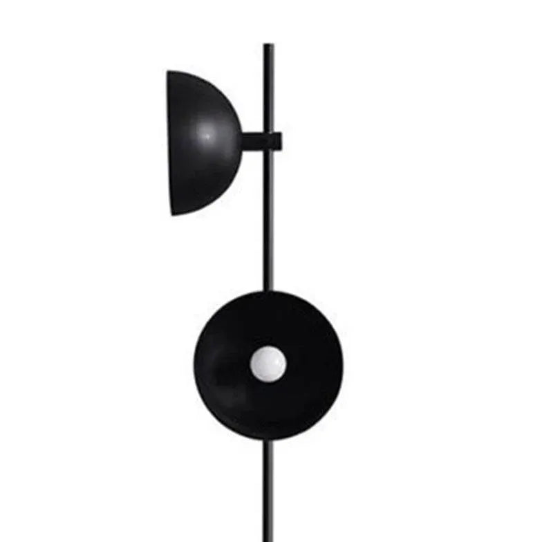 Lampadaire moderne minimaliste hémisphérique noir