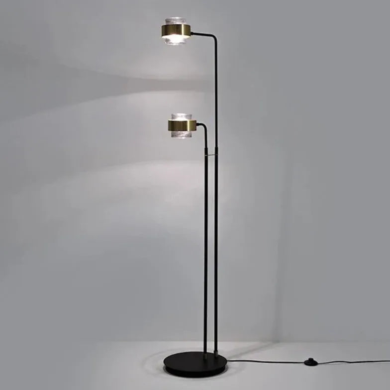 Lampadaire minimaliste moderne à double gamme