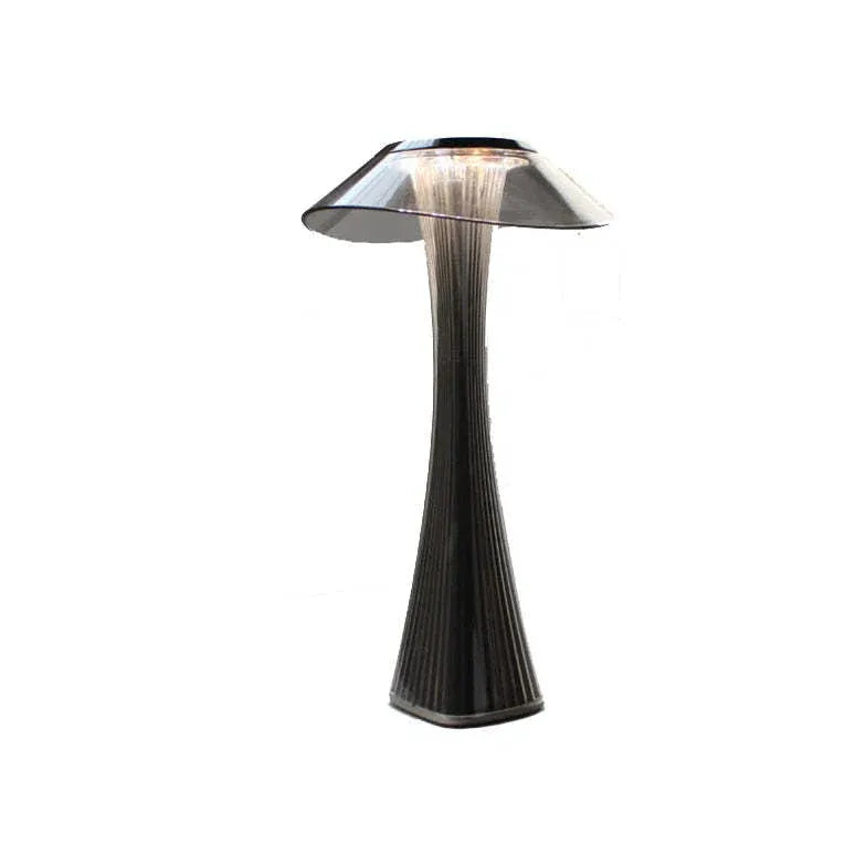 Lampe de table moderne artistique en forme de parapluie en cuivre