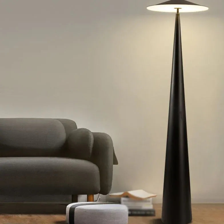 Grande conception de champignons noirs lampadaire moderne