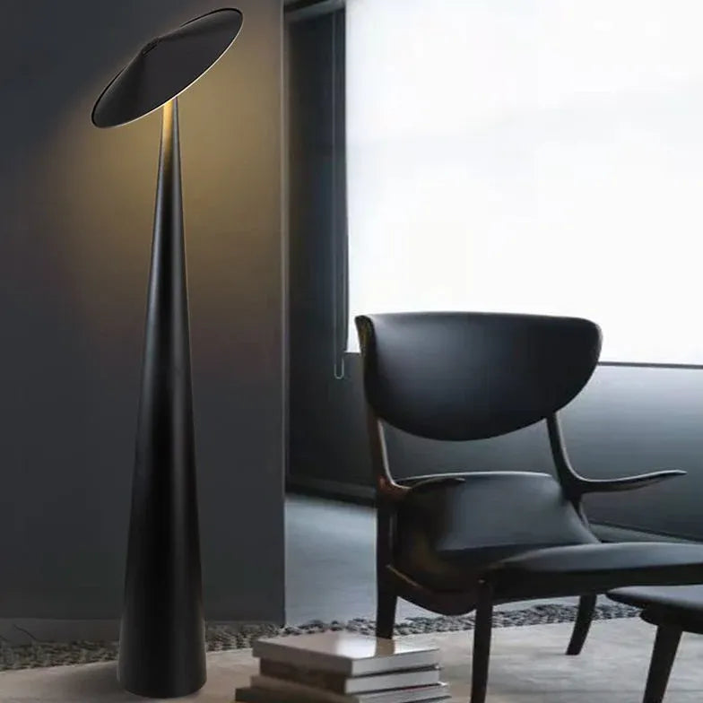 Grande conception de champignons noirs lampadaire moderne