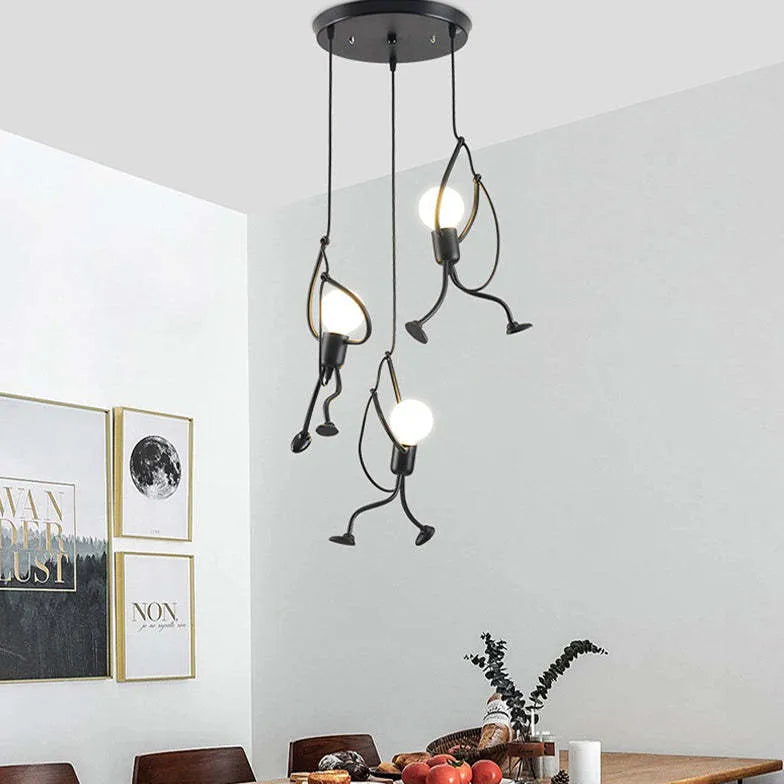 playfulness modern white pendant light