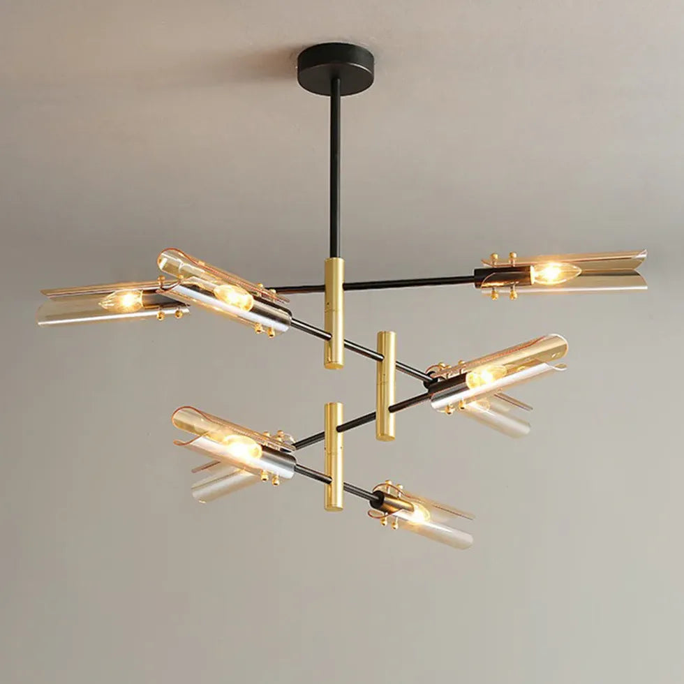 Irregular Leaves Rattan Vintage Pendant Light