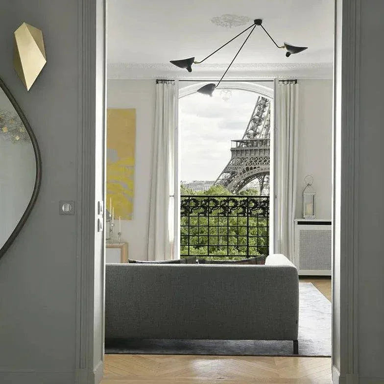 Lustre Suspension Industriel Design Moderne Rotatif - Clowas.fr