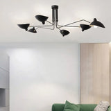 Lustre suspension industriel design moderne rotatif