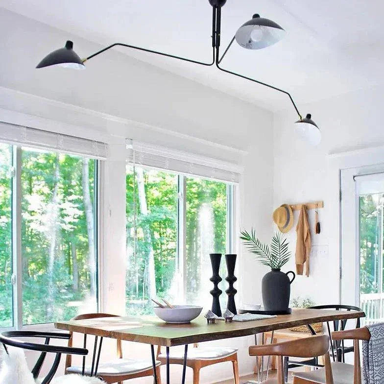 Lustre Suspension Industriel Design Moderne Rotatif - Clowas.fr