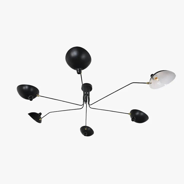 Lustre suspension industriel design moderne rotatif