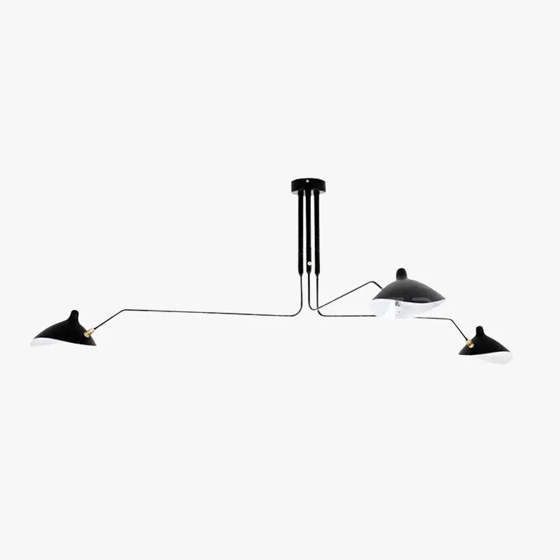 Lustre suspension industriel design moderne rotatif