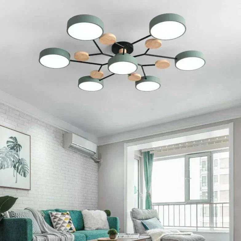 Plafonnier Luxe Design Salon Moderne Bois Nordique - Clowas.fr