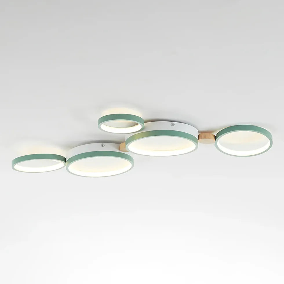 Green Plane LED Modern Flush Ceiling Lights