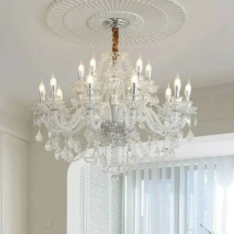 Lustres Pampilles Cristal Moderne Élégant Hôtel - Clowas.fr