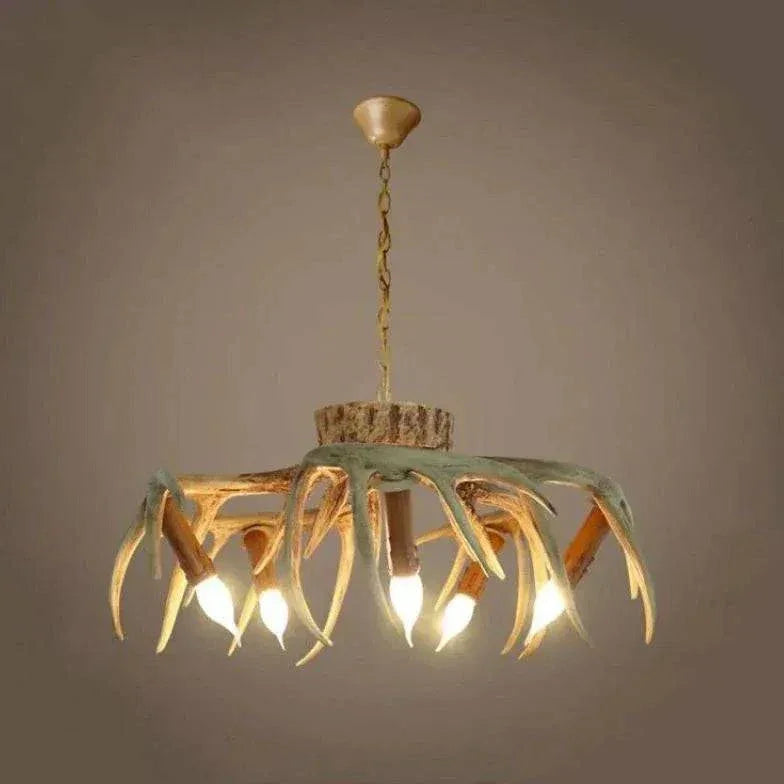 Suspension Vintage En Bois Imitation Bois De Cerf - Clowas.fr